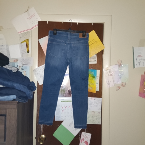 MADEWELL 10" HIGH RISE skinny jeans distressed - Picture 6 of 8